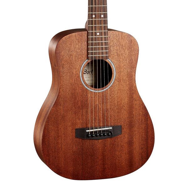 Cort AD Mini M Travelers Guitar – Natural Satin Mahogany