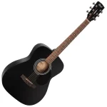 Cort AF510 Acoustic Guitar - Black Satin - Image 2