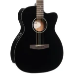 Cort L60CE BK Cutaway Acoustic-Electric Guitar – Black Gloss
