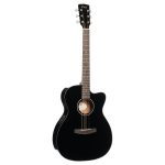 Cort L60CE BK Cutaway Acoustic-Electric Guitar – Black Gloss - Image 2