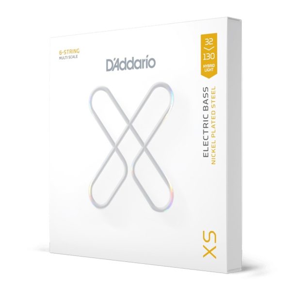 D'Addario XSB32130MS 6-string Electric Bass Guitar Strings - 32-130 Hybrid Light