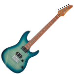 Ibanez Standard AZ24S1F Electric Guitar - Transparent Turquoise Burst - Image 2