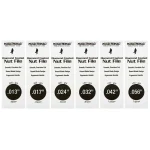 MusicNomad 6-piece Acoustic Guitar Diamond Coated Nut File Set - Light/Medium Strings - Image 3