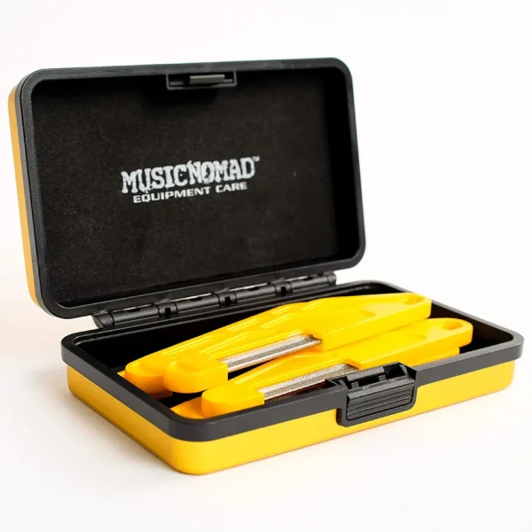 MusicNomad 6-piece Acoustic Guitar Diamond Coated Nut File Set