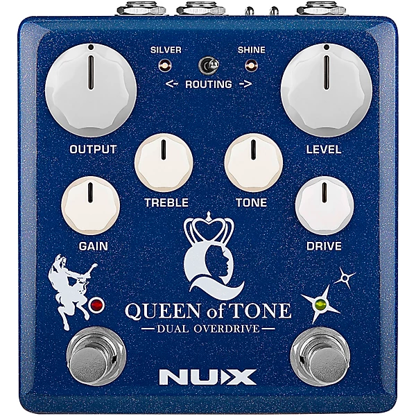 NUX Queen of Tone Dual Overdrive Pedal Dual Overdrive Pedal NUX Queen of Tone Dual Overdrive Pedal Dual Overdrive Pedal