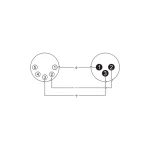 Roxtone Adaptor 3-PIN XLR Male – 5-PIN XLR Female - Image 2