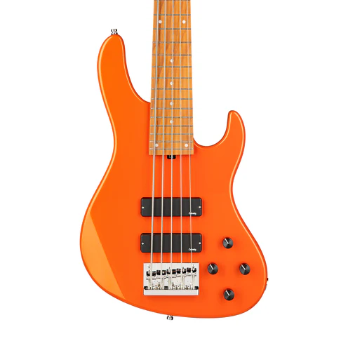 Sadowsky MetroExpress Modern 5-string Bass Guitar - Candy Apple Orange Morado Fingerboard