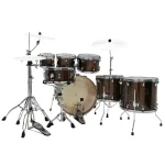 Tama Superstar Classic CL72S 7-piece Shell Pack with Snare Drum - Gloss Java Lacebark Pine - Image 2